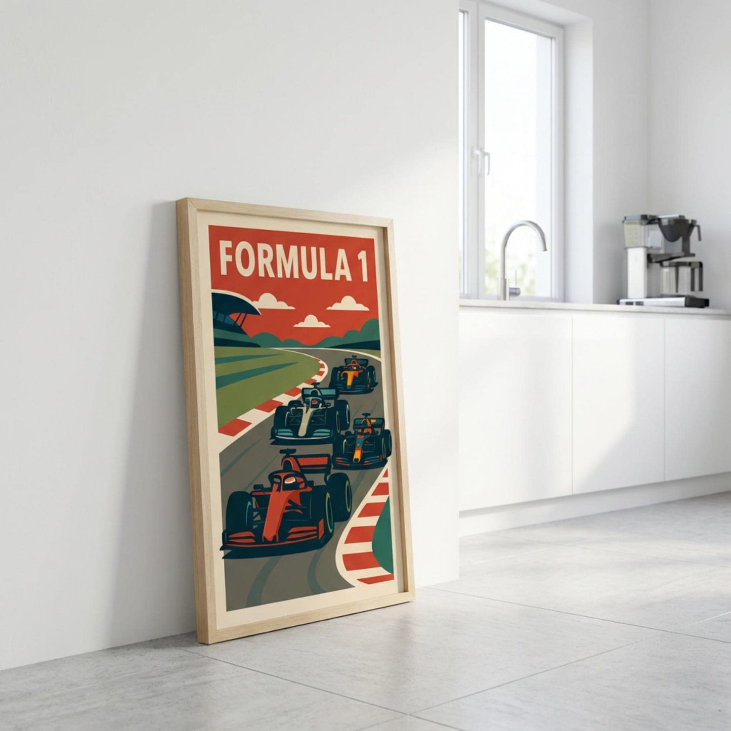 Retro Racing Poster, Vintage Racing Art wall art print