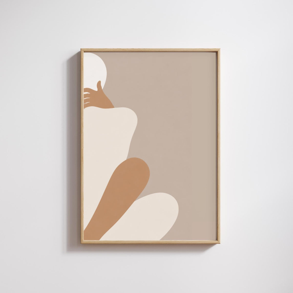 Abstract Female Figure Wall Art Print, Minimalist Body Art Poster wall art print