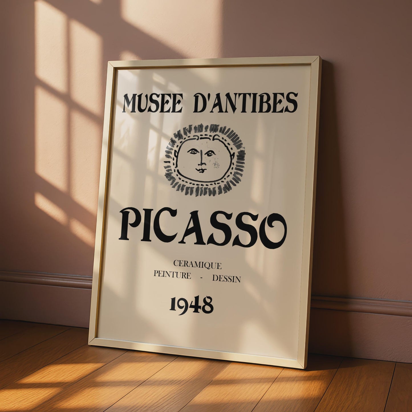Picasso Museum Antibes Art Poster, 1948 Print, Minimalist Wall Decor, Modern Artwork wall art print