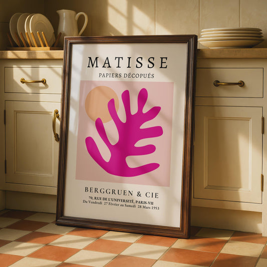 Henri Matisse Art Poster, Papiers Decoupes, Abstract Wall Art, Colourful Print for Home Decor wall art print
