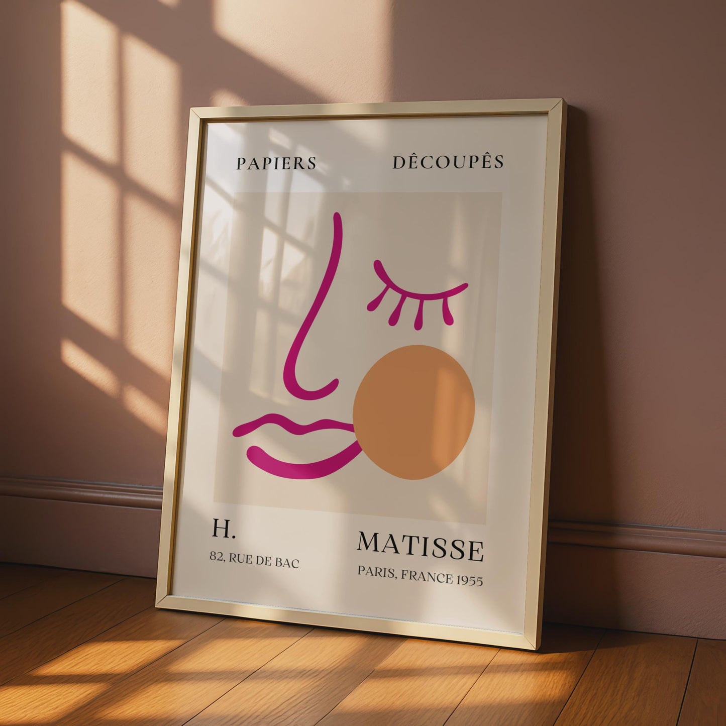 Henri Matisse Art Poster, Minimalist Face Artwork, Papiers Decoupes, Abstract Wall Decor wall art print