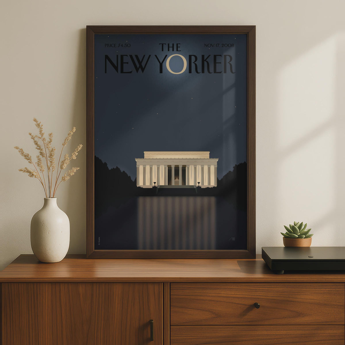 Lincoln Memorial Washington DC Poster, Vintage Editorial Wall Art wall art print