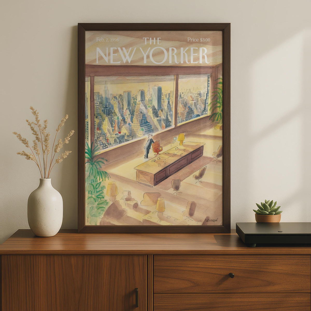 NYC Skyline Office Art Poster, New York City Wall Art wall art print