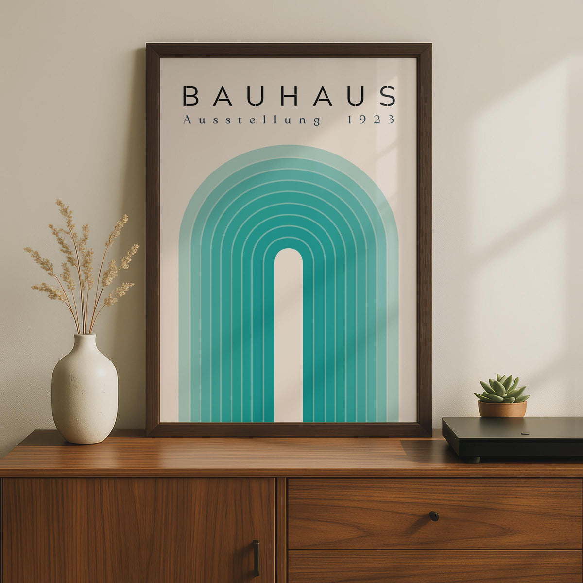 Bauhaus Exhibition 1923 Poster, Abstract Wall Art, Geometric Shapes, Minimalist Decor wall art print