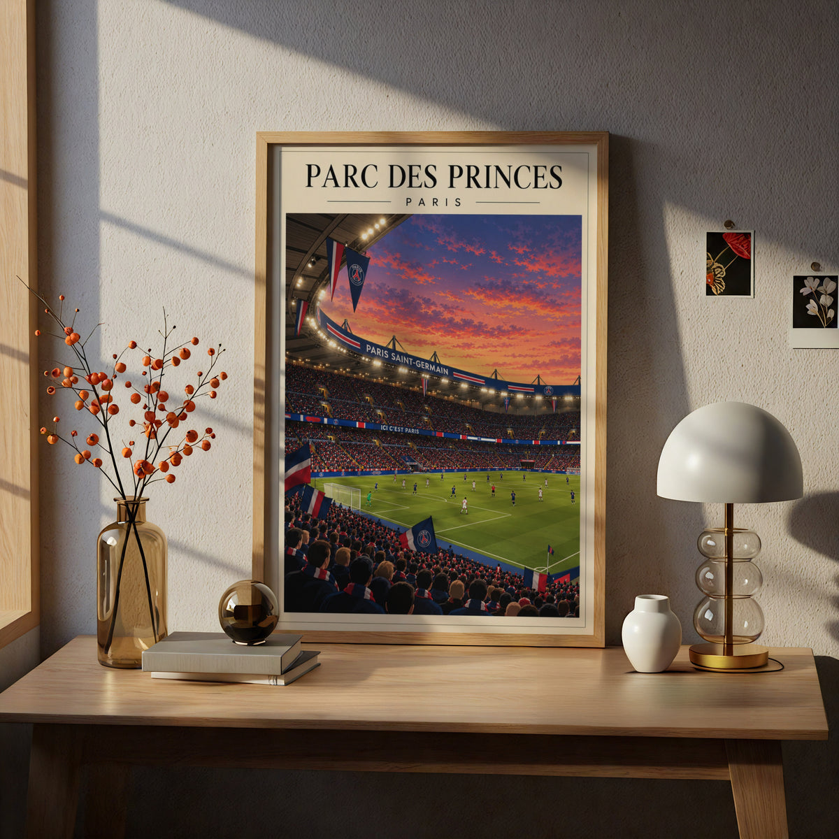 Parc des Princes Stadium Print — framed room mockup 5