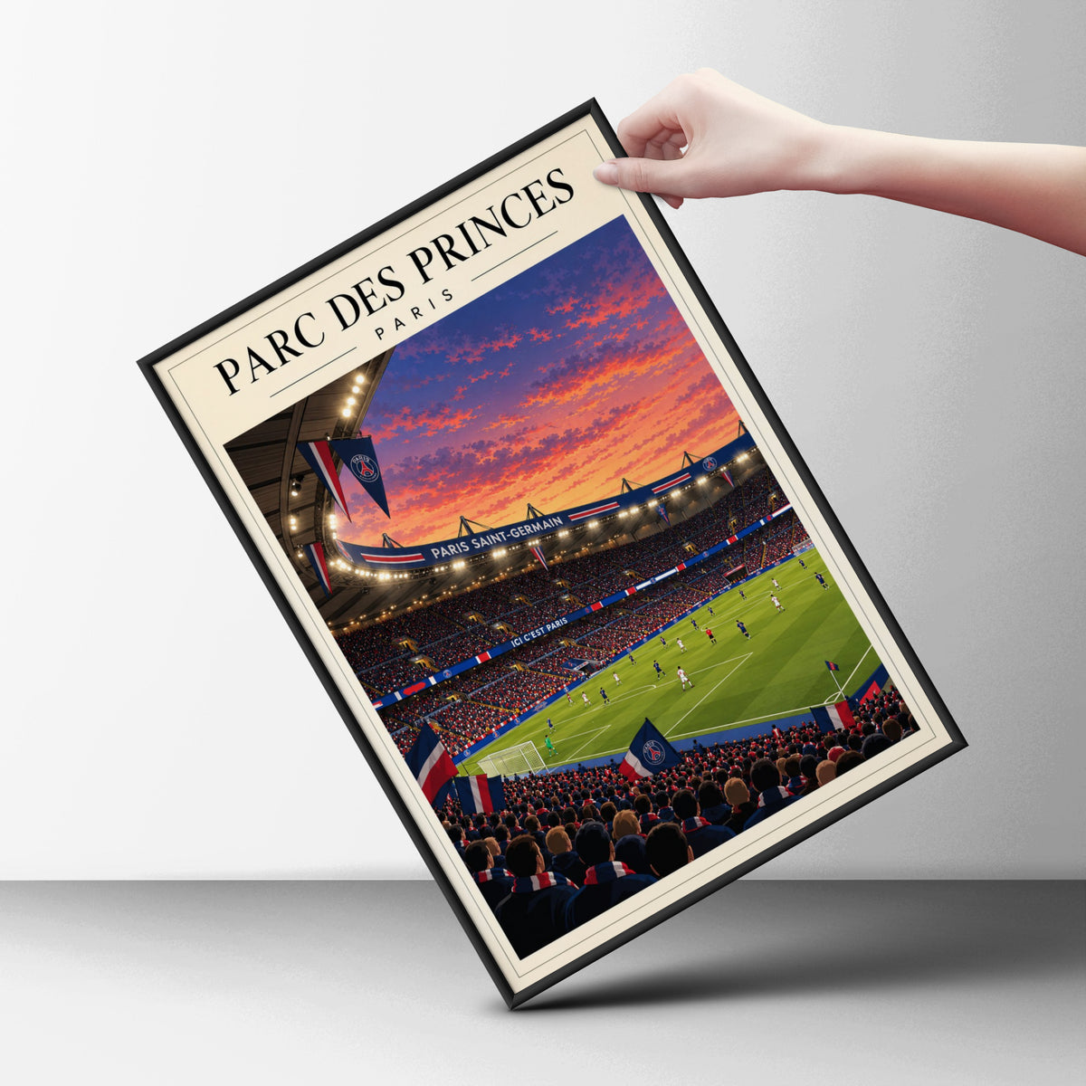 Parc des Princes Stadium Print — framed room mockup 6