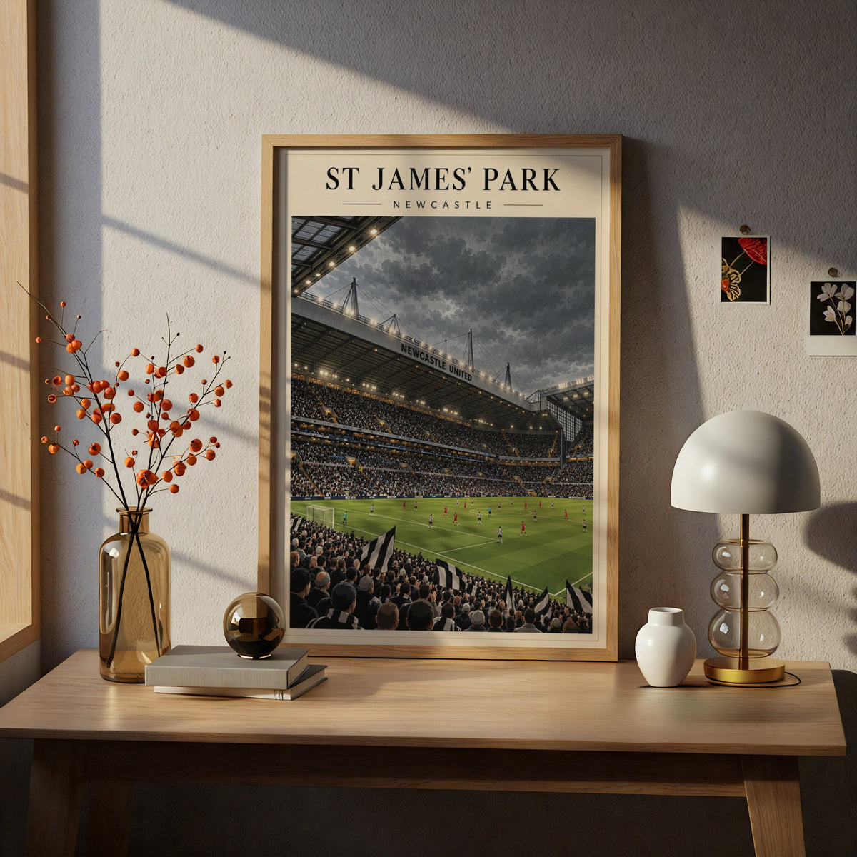 St James' Park Stadium Poster — framed room mockup 5