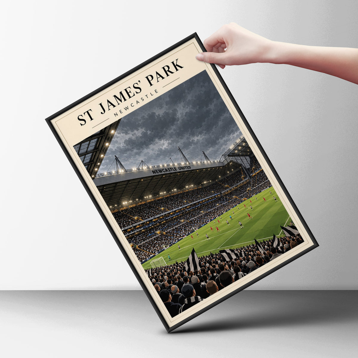 St James' Park Stadium Poster — framed room mockup 6