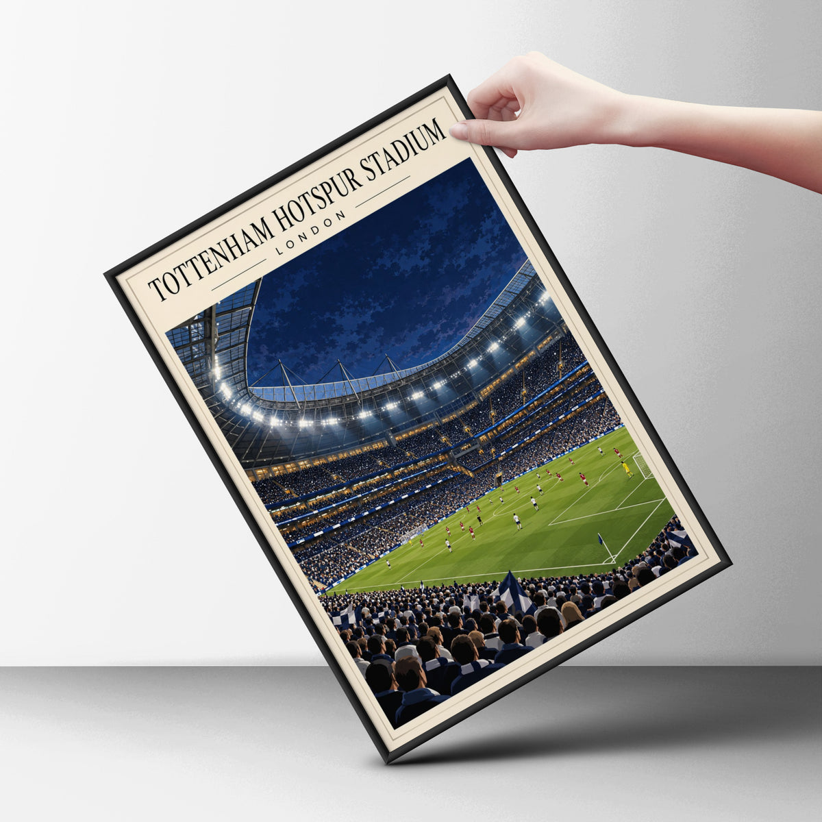 Tottenham Hotspur Stadium London Poster — framed room mockup 6