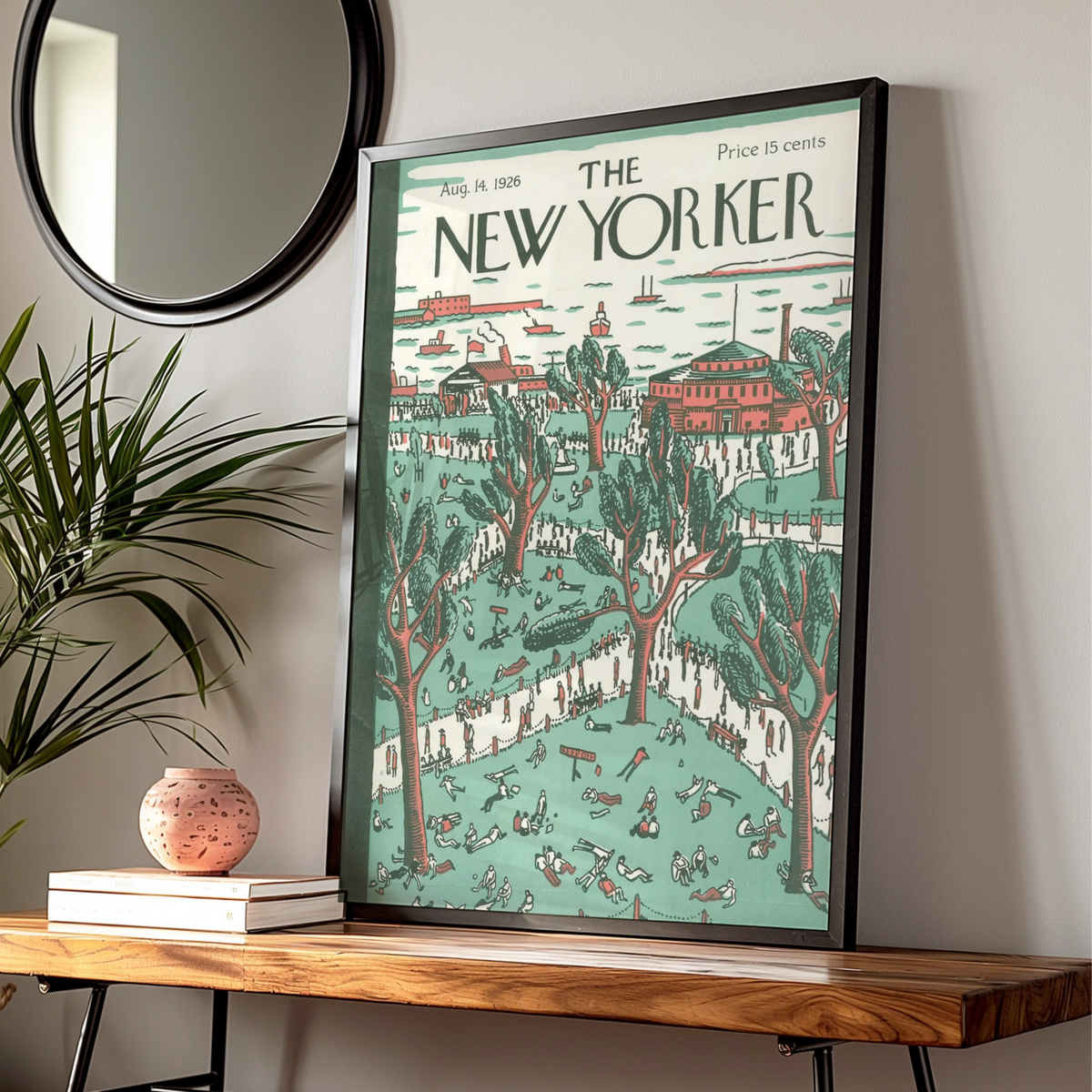 Vintage New York Park Poster, New York City Wall Art — Digital Download