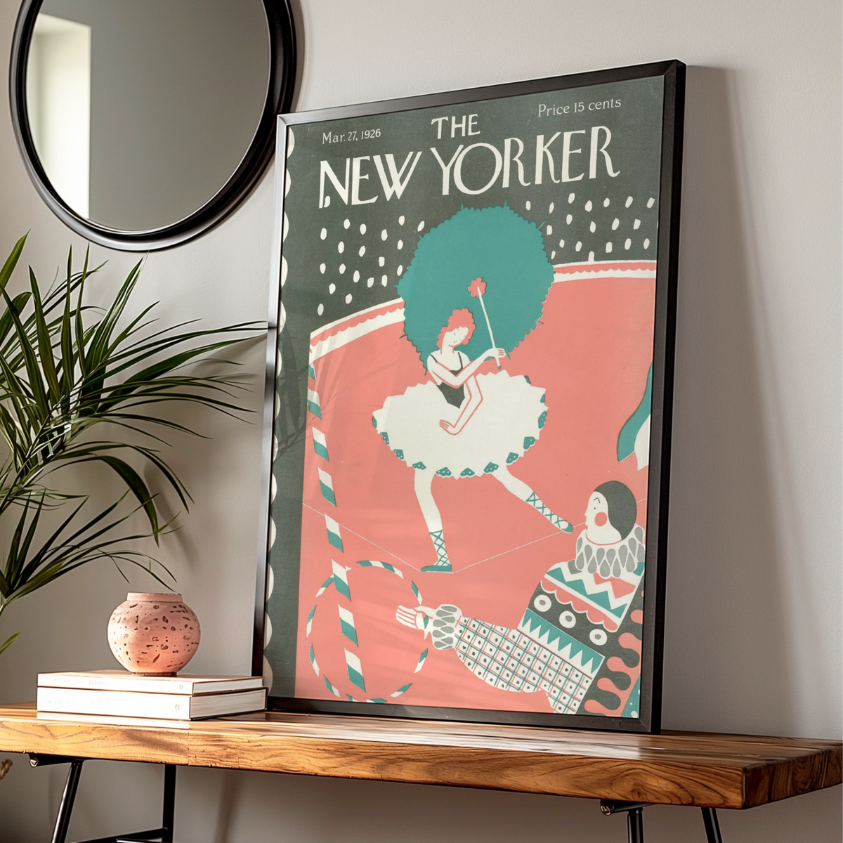 Circus Poster, Vintage Editorial Wall Art — Digital Download