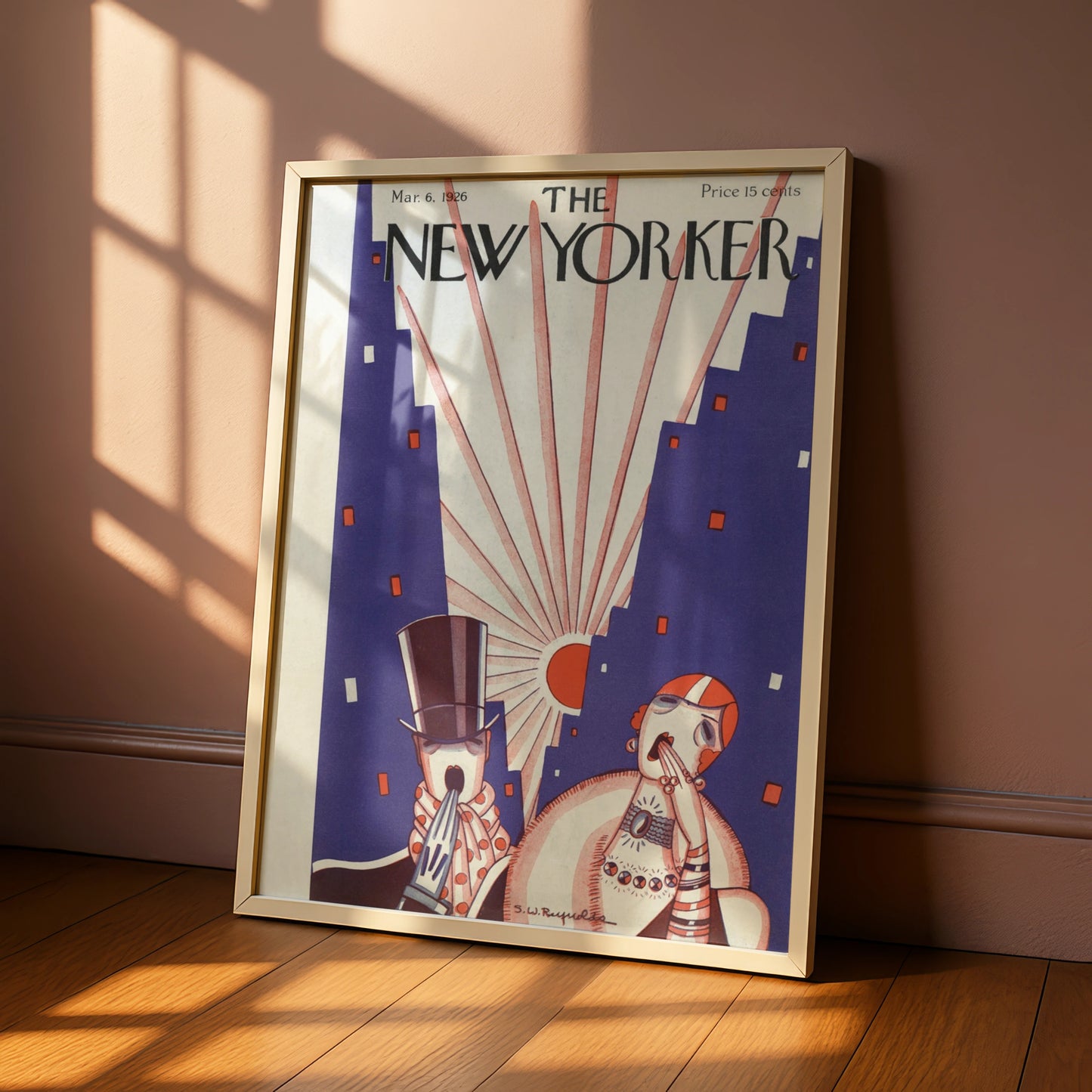 The New Yorker March 1926 Cover Poster, Art Deco Vintage Magazine Wall Art Print