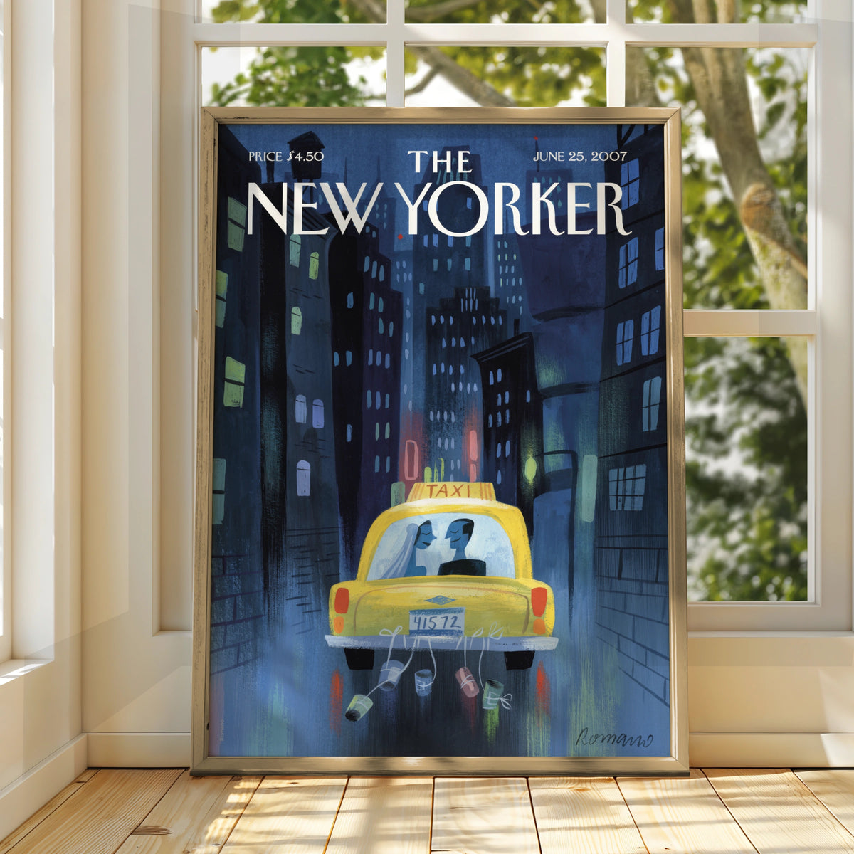 NYC Night Skyline Poster, New York City Wall Art wall art print