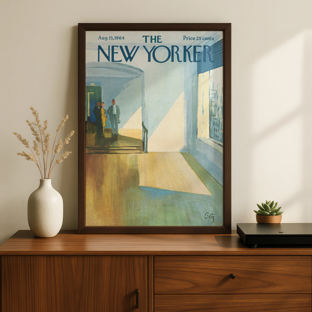 Museum Interior Poster, Vintage Editorial Wall Art wall art print