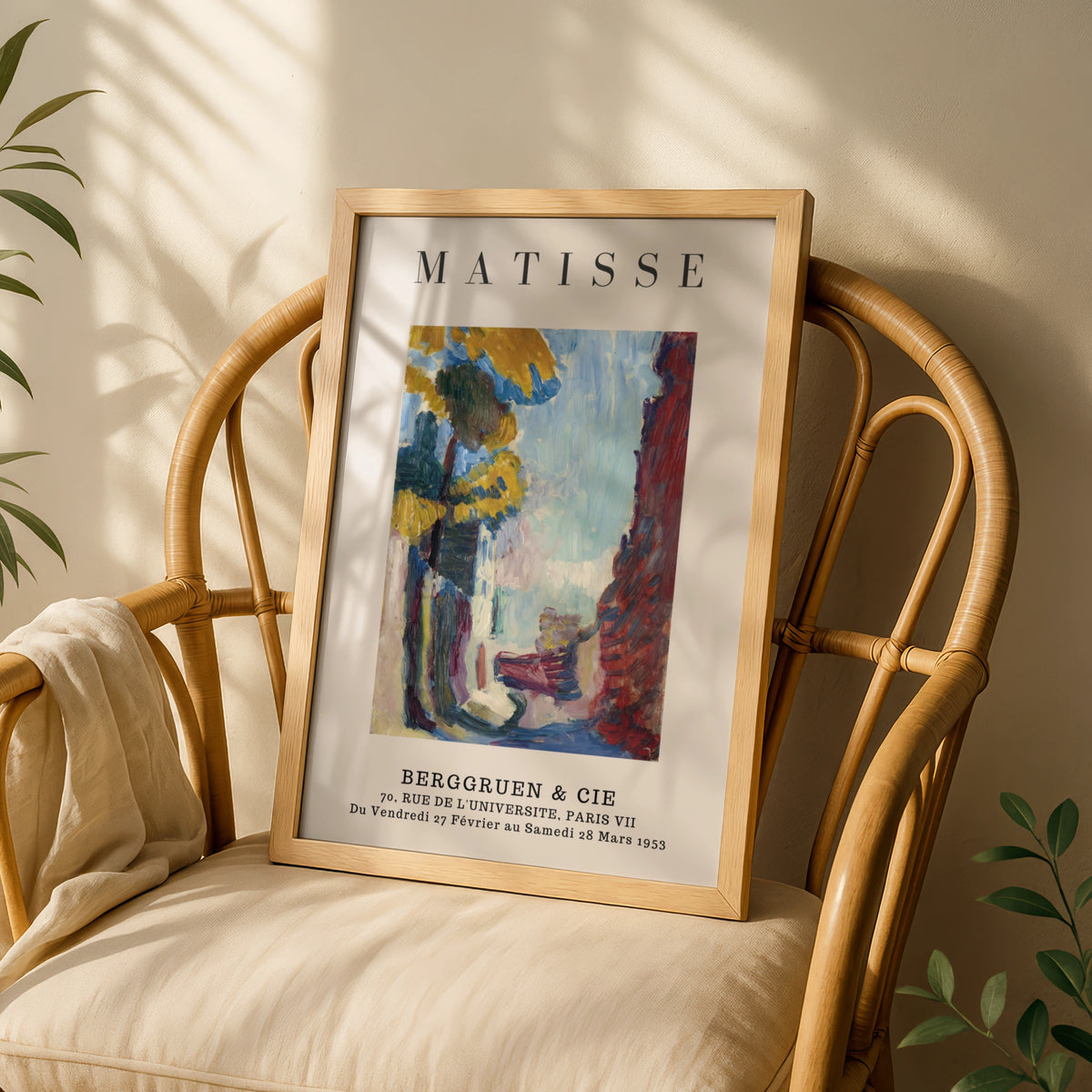 Colourful Street Scene Wall Art Print, Vintage Modernist Gallery Poster – product image 3