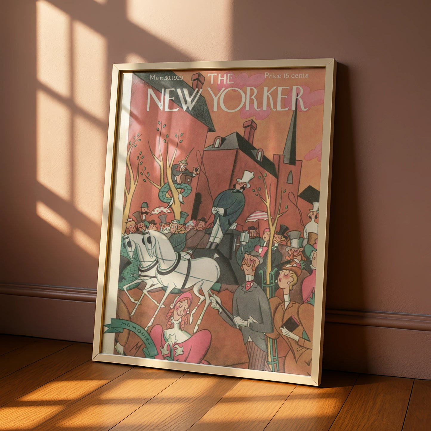 New Yorker 1929 Cover Poster, Vintage Parade Art Print, Retro Wall Art, Art Deco