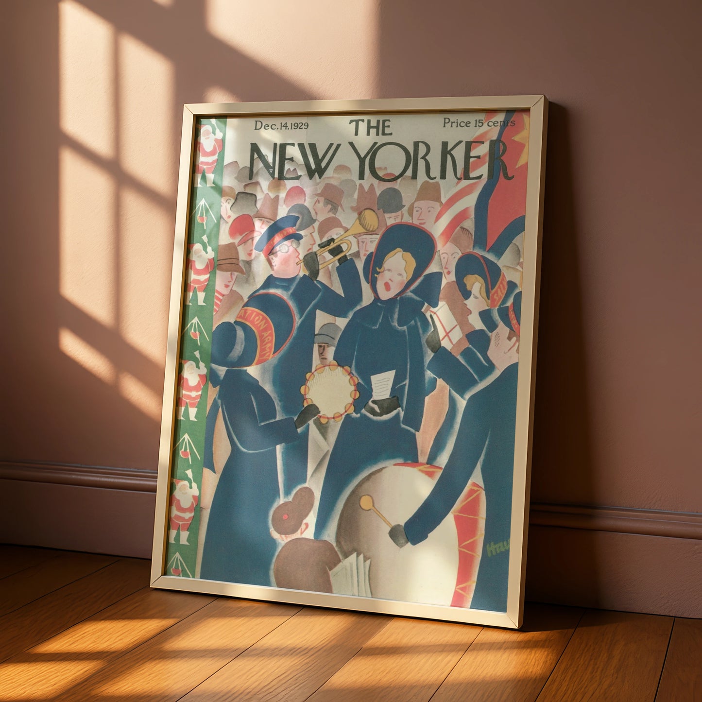 The New Yorker December 1929 Cover Poster, Salvation Army Christmas Art Print