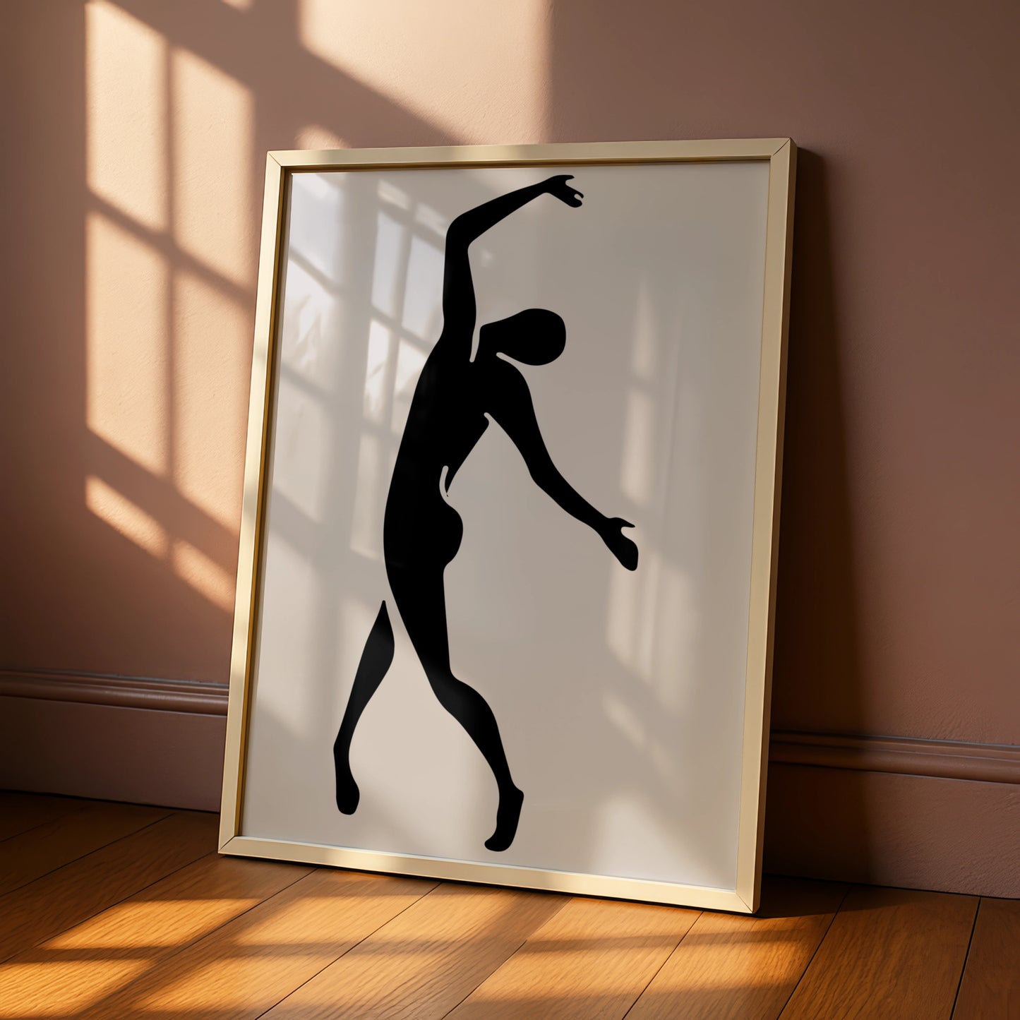 Henri Matisse Dancer Poster, Black Silhouette Figure Art, Minimalist Wall Art Print