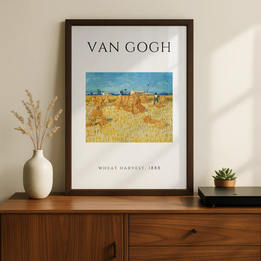 Van Gogh Wheat Harvest 1888 Wall Art Print | Vintage Golden Field Poster, Living Room – product image 2