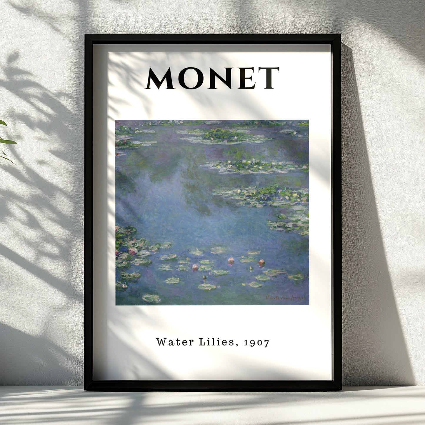 Monet Blue Violet Water Lilies 1907 Wall Art Print, Impressionist Botanical Poster – product image 6