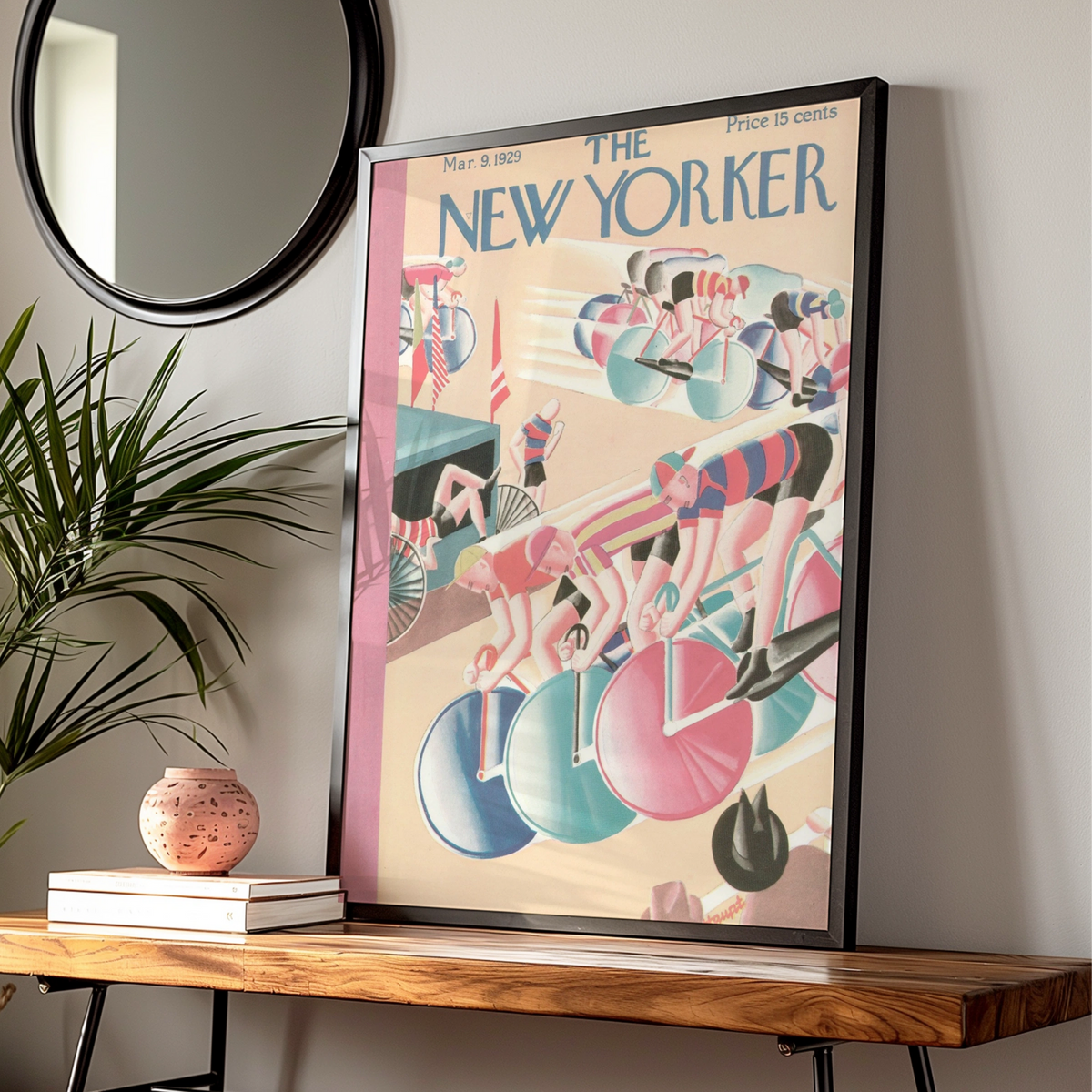 Cycling Race Poster, Vintage Editorial Wall Art — Digital Download