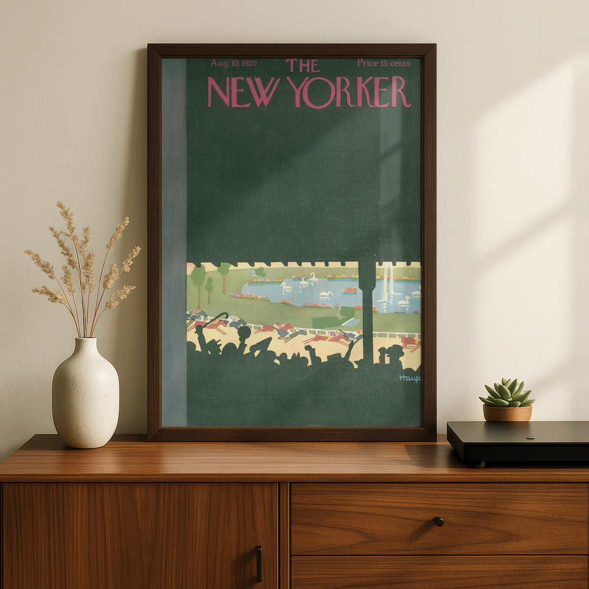 Horse Racing Poster, Vintage Editorial Wall Art wall art print