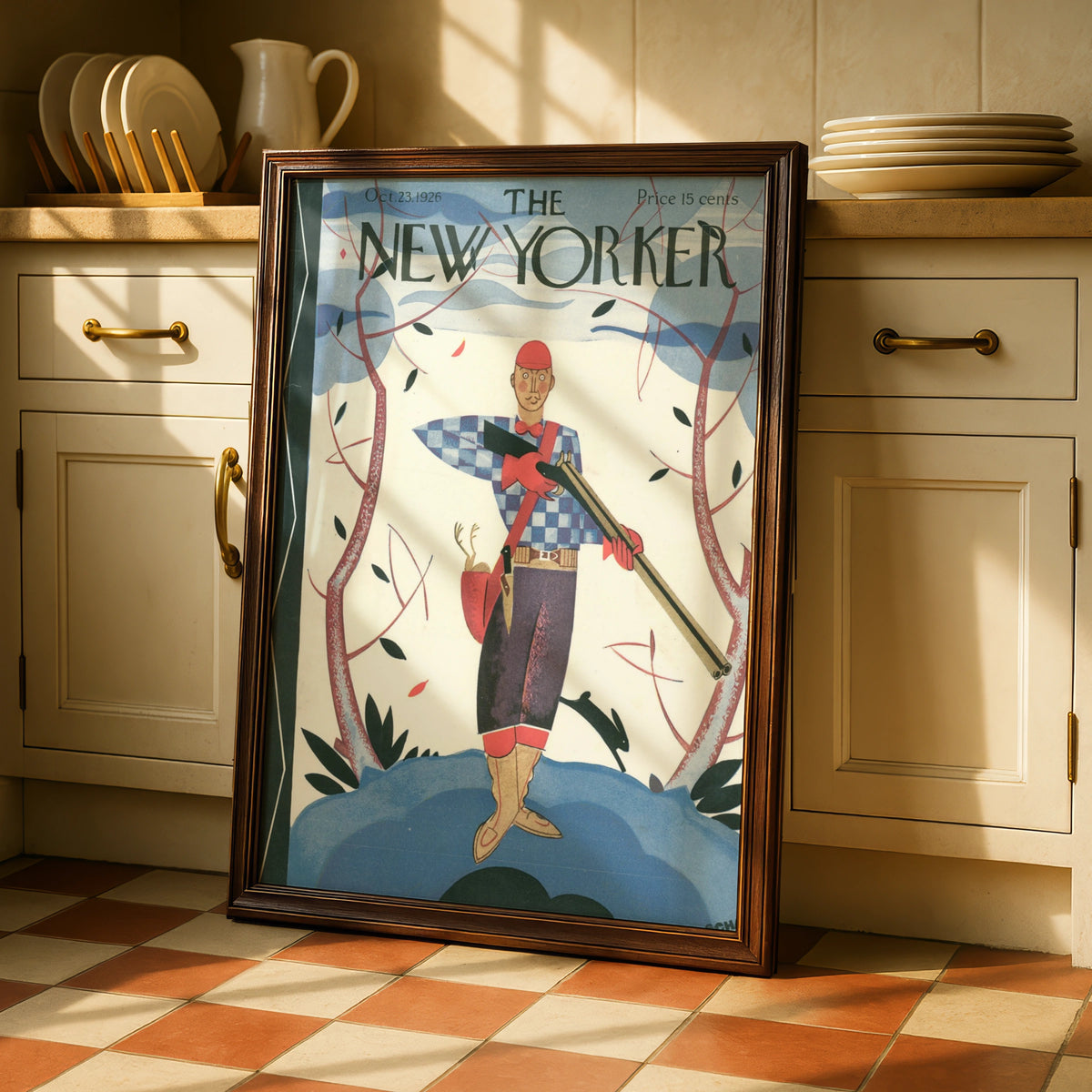 Hunter Poster, Vintage Editorial Wall Art wall art print