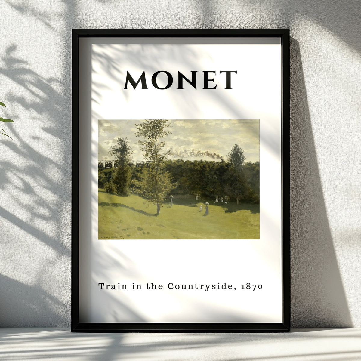 Monet Train in the Countryside 1870 Wall Art Print | Impressionist Vintage Poster – product image 6