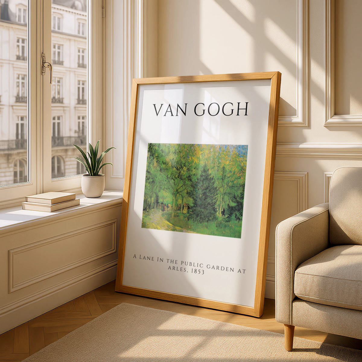 Van Gogh Garden Wall Art Print | Green Tree Lane Poster, Living Room Decor – product image 4