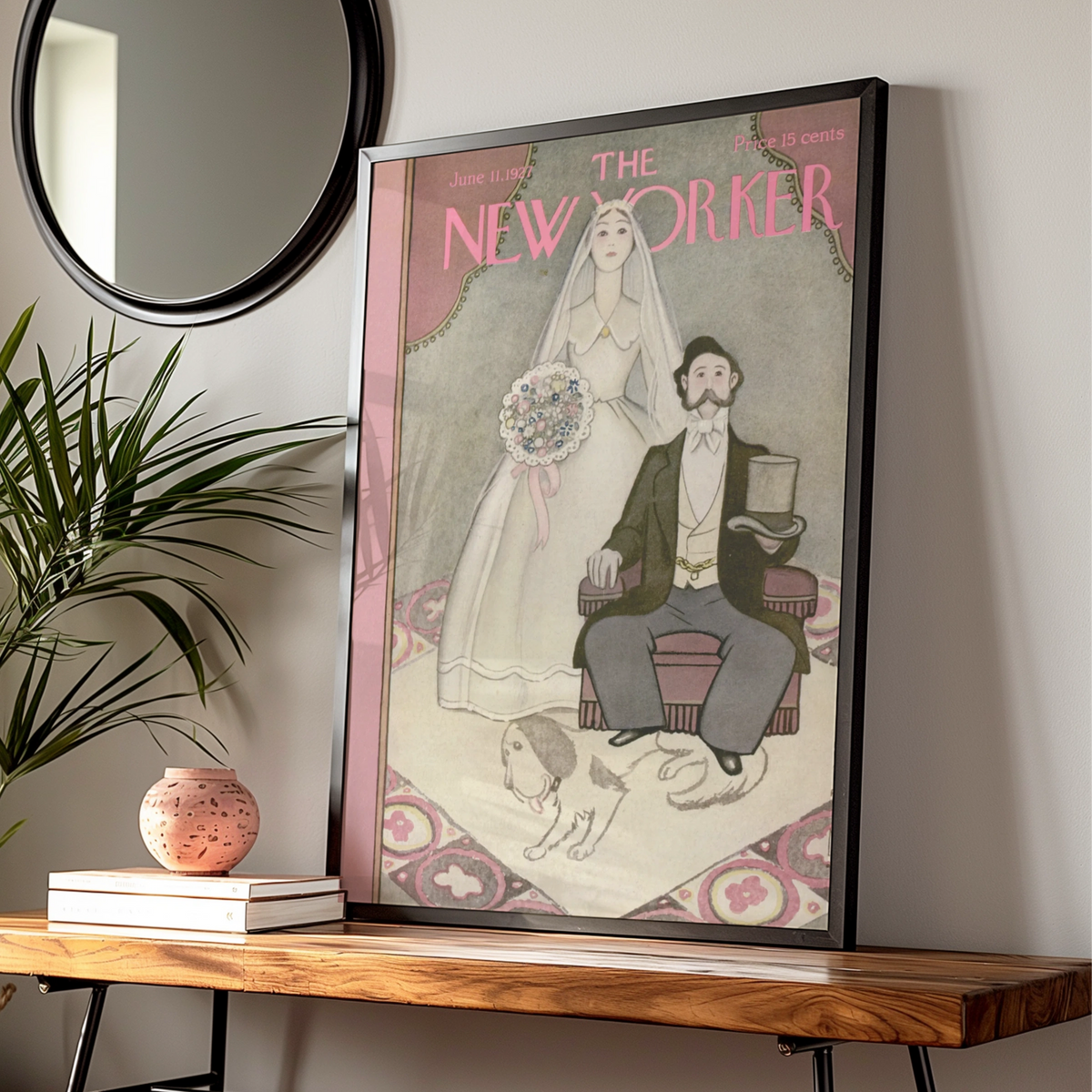 Wedding Poster, Vintage Editorial Wall Art — Digital Download
