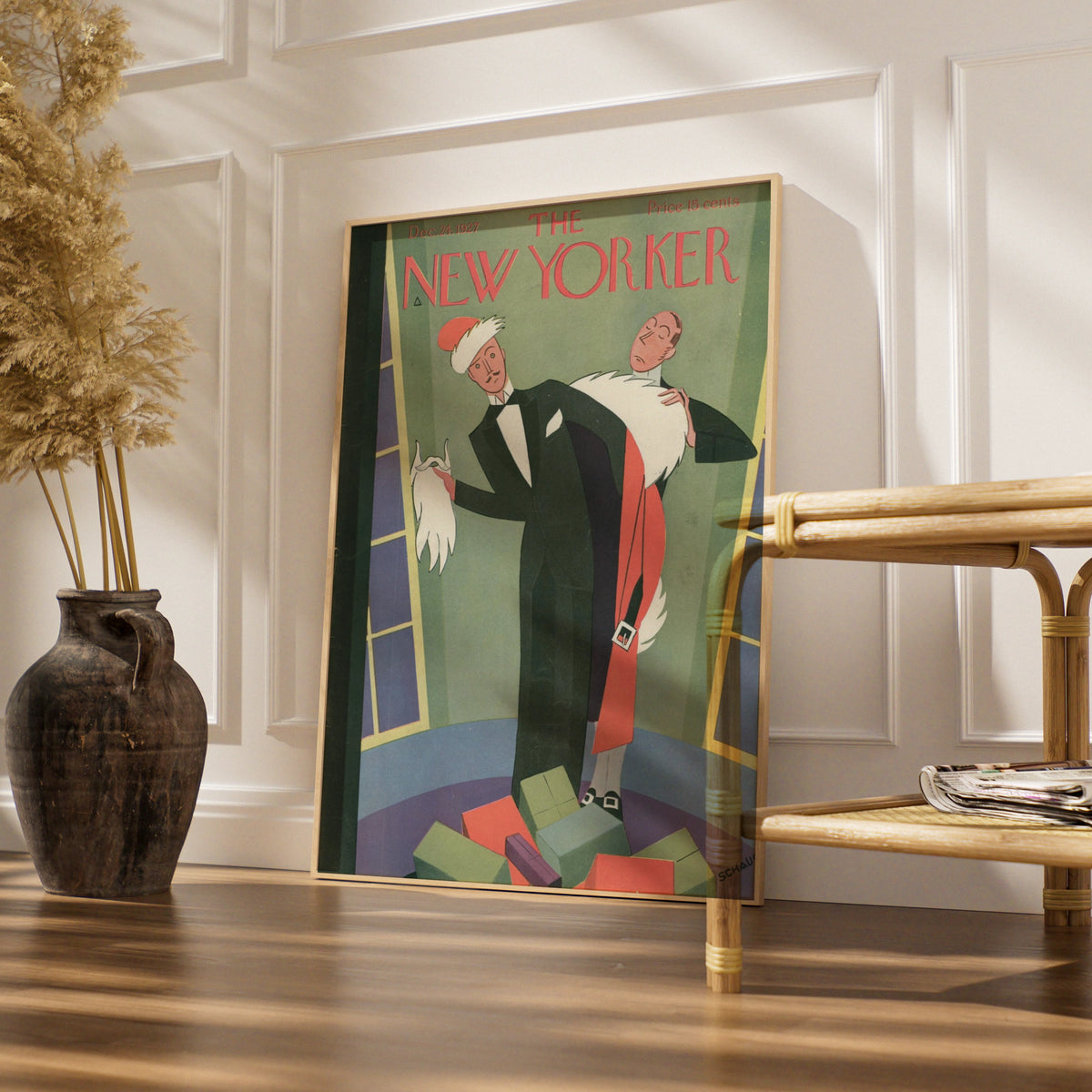 Christmas Art Poster, Vintage Editorial Wall Art wall art print