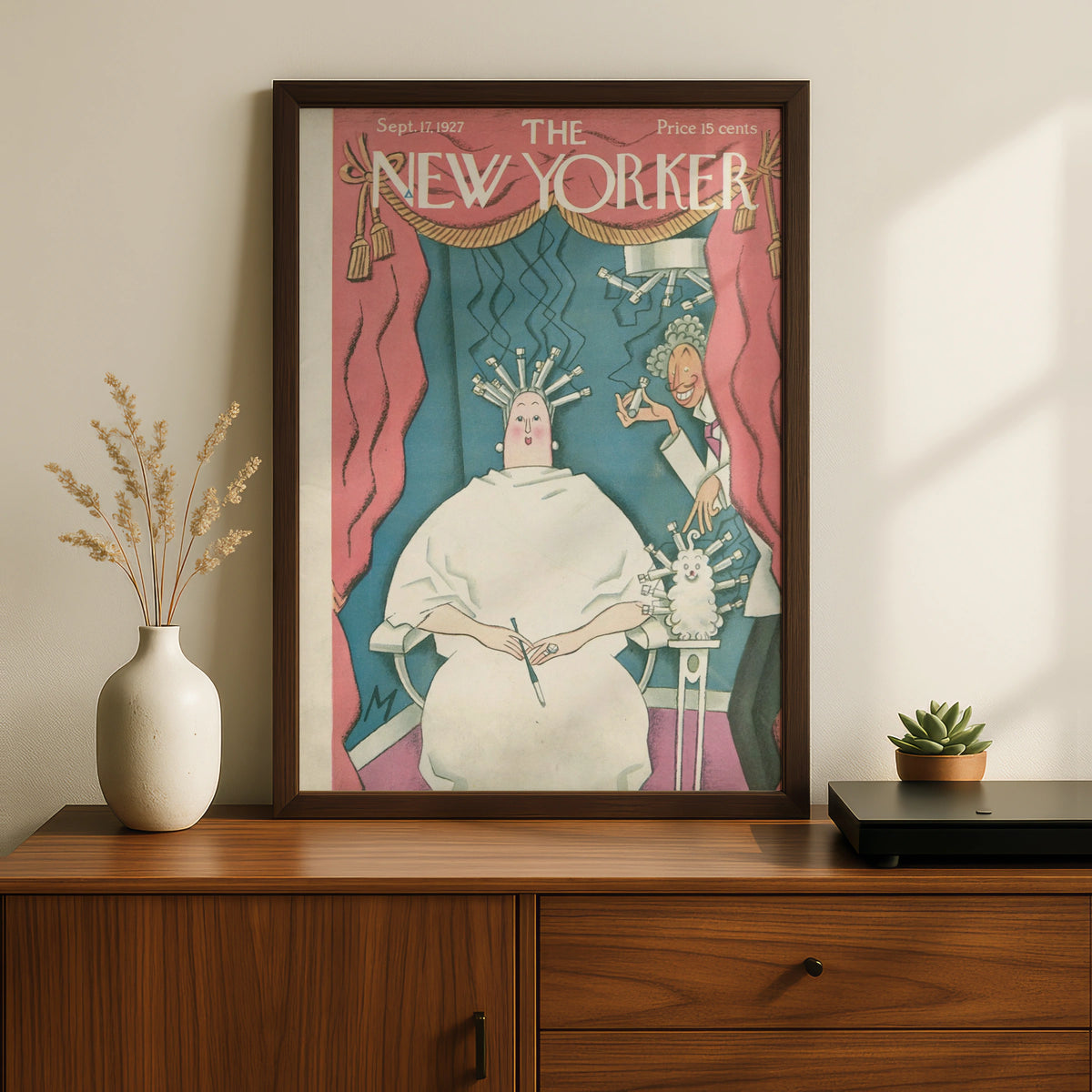 Vintage Hair Salon Art Poster, Vintage Editorial Wall Art wall art print