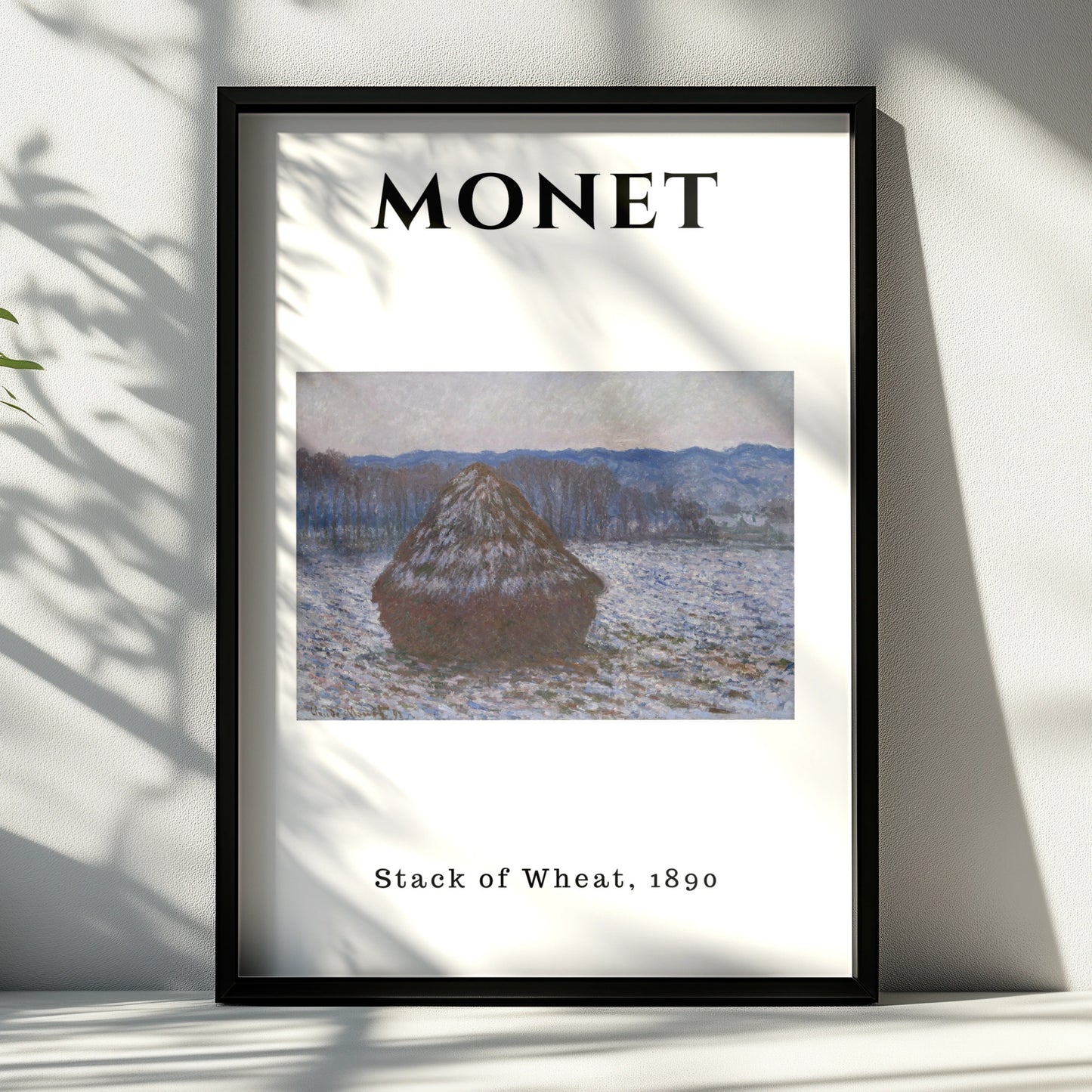 Monet Stack of Wheat 1890 Wall Art Print | Impressionist Vintage Poster, Living Room – product image 6
