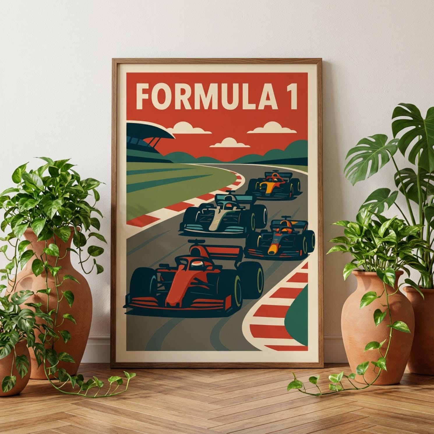 Retro Racing Poster, Vintage Racing Art wall art print