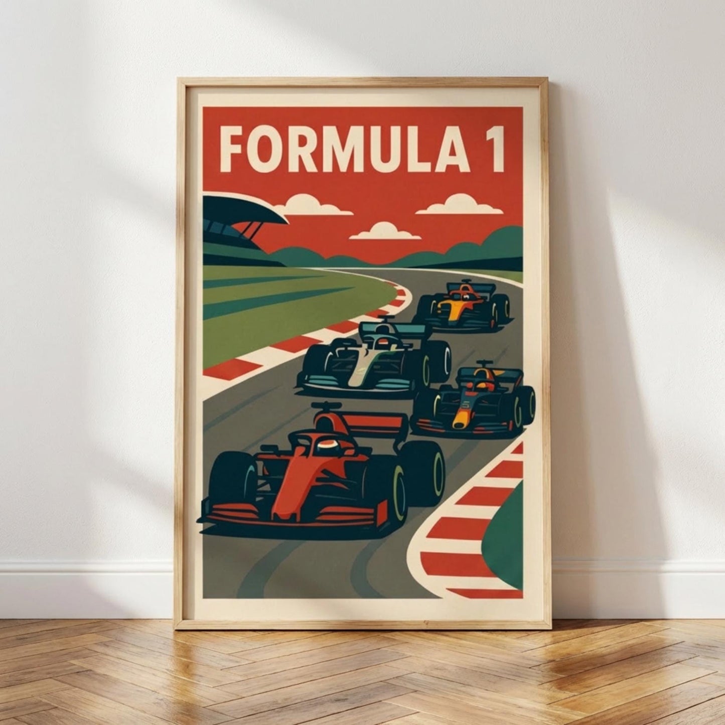 Retro Racing Poster, Vintage Racing Art wall art print