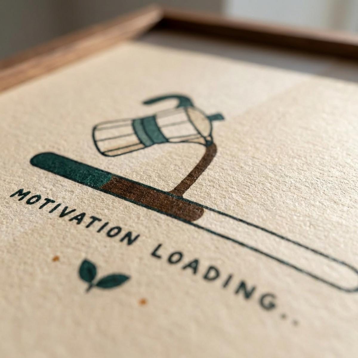 Motivation Loading Poster, Coffee Wall Art wall art print