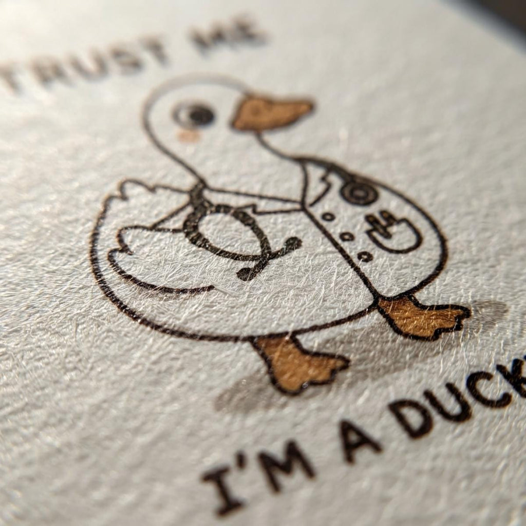 Doctor Duck Poster, Trust Me Im A Ducktor Print, Doctor Humour Art wall art print