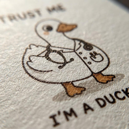Doctor Duck Poster, Trust Me Im A Ducktor Print, Doctor Humour Art wall art print