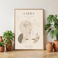 Libra Zodiac Wall Art, Minimalist Astrology Poster, Star Sign Print wall art print