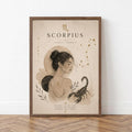 Scorpio Zodiac Wall Art, Minimalist Astrology Poster, Star Sign Print wall art print