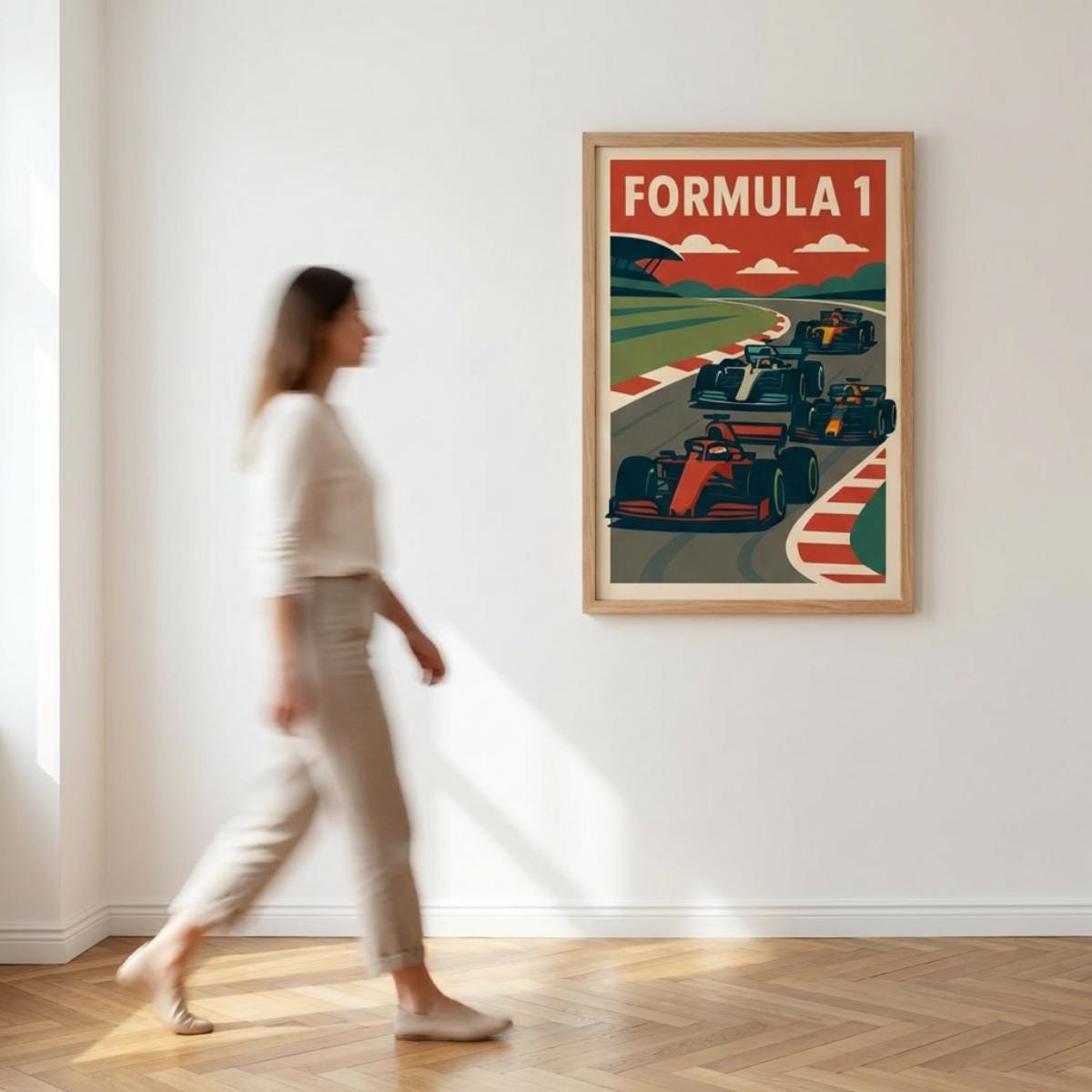 Retro Racing Poster, Vintage Racing Art wall art print