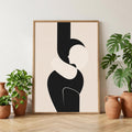 Abstract Geometric Wall Art Print, Modern Minimalist Poster, Neutral Decor wall art print