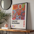 Yayoi Kusama Art Print, Contemporary Wall Art, Abstract Faces, Colourful Home Decor, Tokyo Inspired wall art print