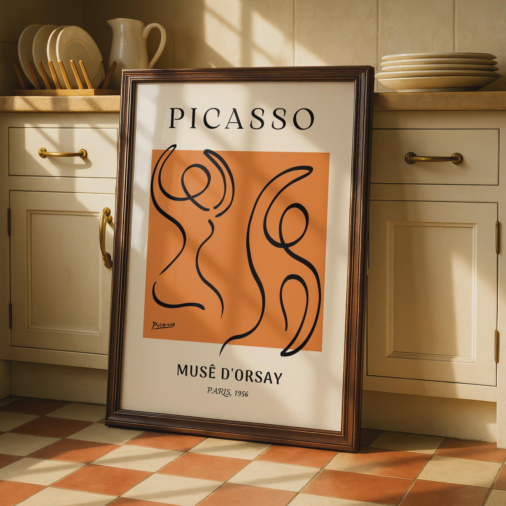 Picasso Art Print, Abstract Dancers Poster, Musee d'Orsay, Modern Wall Art, Vintage Style, Paris wall art print