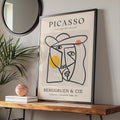 Picasso Inspired Wall Art, Minimalist Face Poster, Modern Art Print for Home Decor wall art print