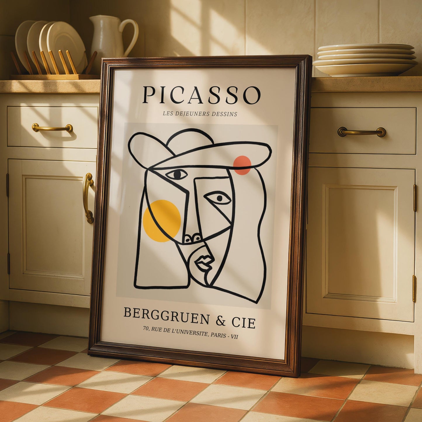 Picasso Inspired Wall Art, Minimalist Face Poster, Modern Art Print for Home Decor wall art print