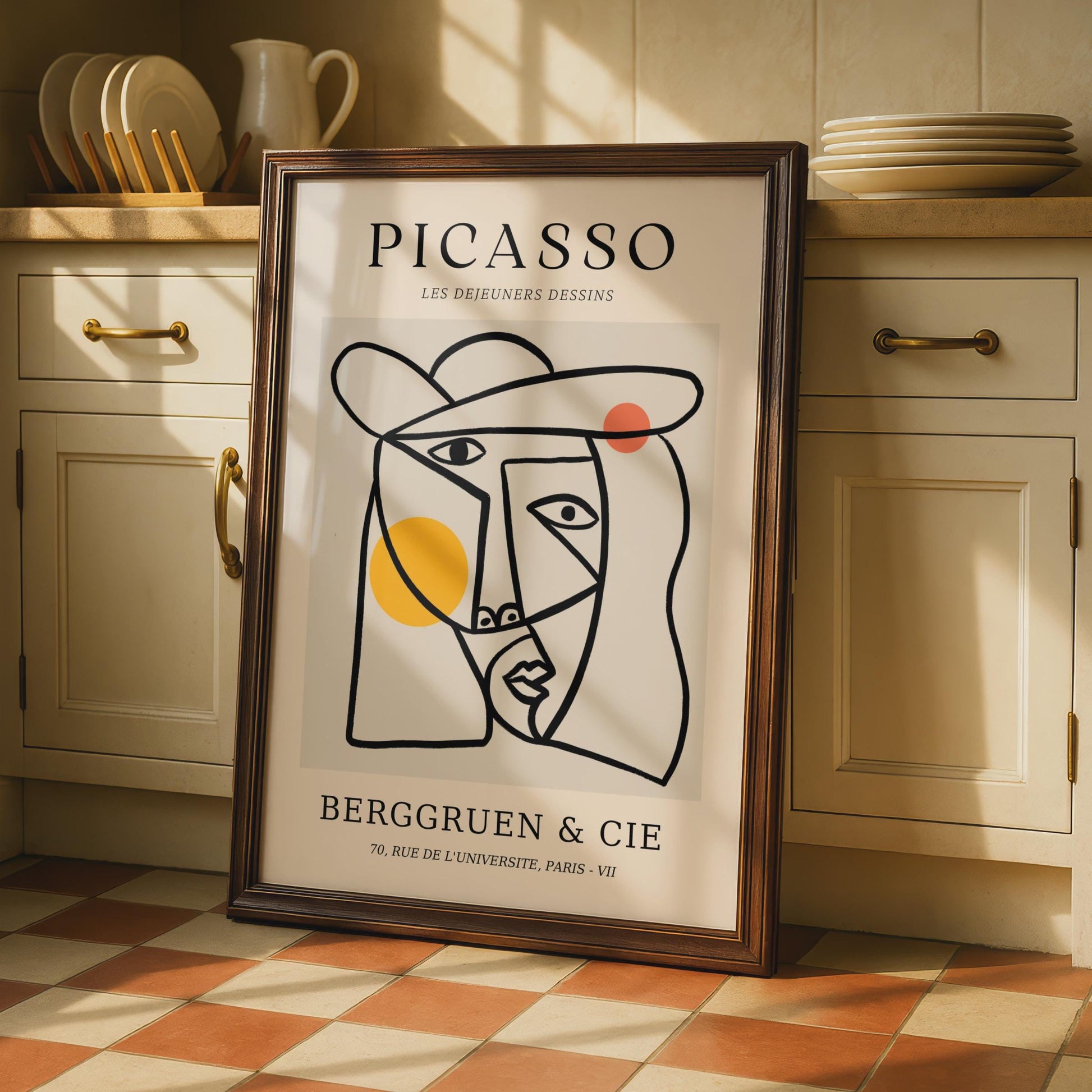 Picasso Inspired Wall Art, Minimalist Face Poster, Modern Art Print for Home Decor wall art print