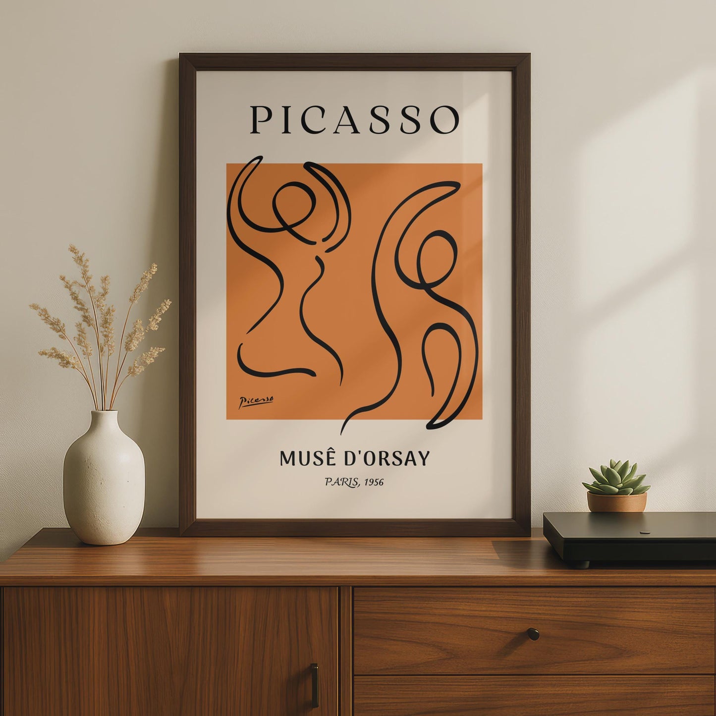 Picasso Art Print, Abstract Dancers Poster, Musee d'Orsay, Modern Wall Art, Vintage Style, Paris wall art print