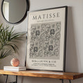 Henri Matisse Papiers Decoupes Art Poster, Faces and Figures, Minimalist Wall Art, 1953 Exhibition wall art print