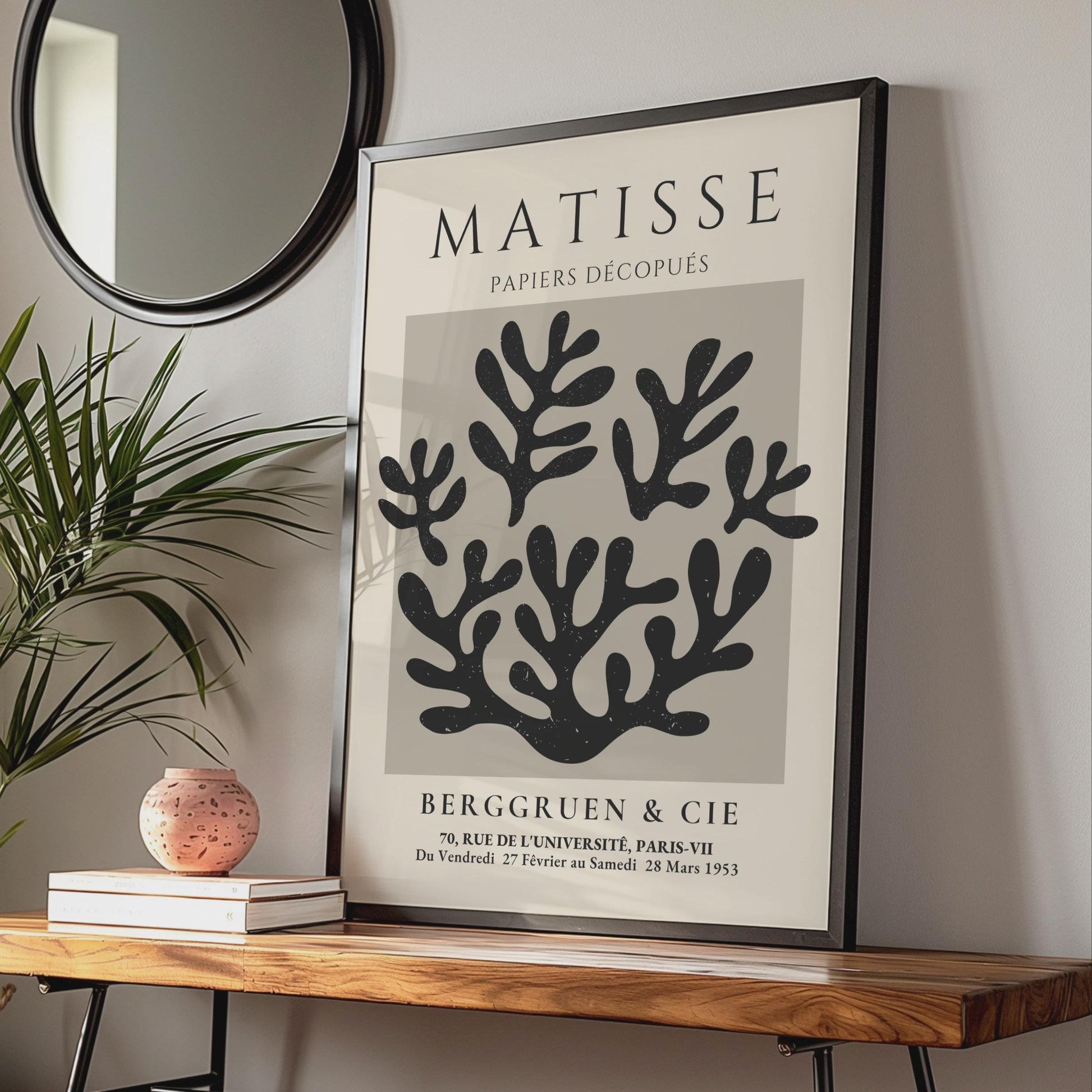 Henri Matisse Art Poster, Papiers Decoupes, Minimalist Wall Art, Botanical Prints, Modern Decor wall art print